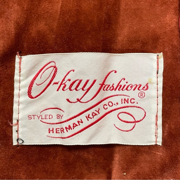 VINTAGE 70s Womens PENNY LANE Orange Crushed Velvet BOHO Jimmy Hendrix LONG COAT - Picture 8 of 8